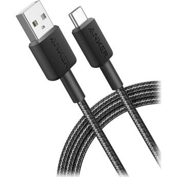 Anker 322 Braided USB-A to USB-C Cable (Black, 3')