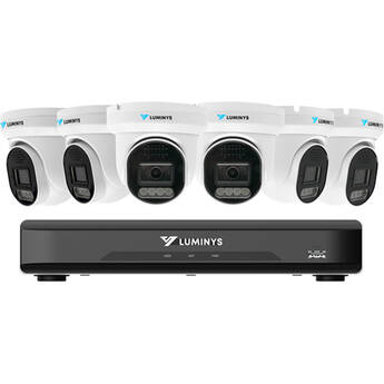 Luminys K56-8L1A2 8-Channel UHD 4K NVR with 2TB HDD & Six 5MP LumiLuxLite Turret Cameras Kit