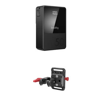 SmallRig VB50 Mini V-Mount Battery + Clamp Plate Kit (50Wh)