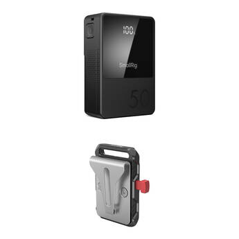 SmallRig VB50 Mini V-Mount Battery + Belt Clip Kit (50Wh)