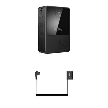 SmallRig VB50 Mini V-Mount Battery + NP-FZ100 Dummy Battery Kit (50Wh)