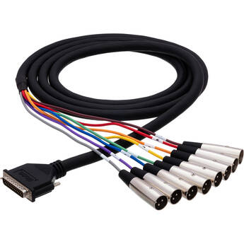 Hosa Technology DTM803 DB-25 to 8-Channel 3-Pin XLR Snake Cable - 9.9' (3 m)