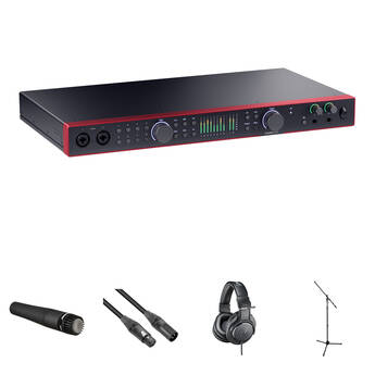 Focusrite Scarlett 18i20 USB-C Audio/MIDI Interface Guitar Recording Kit (4th Generation)