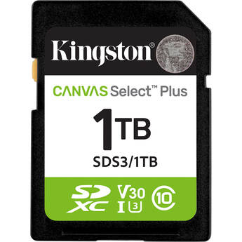 Kingston 1TB Canvas Select Plus UHS-I SDXC Memory Card
