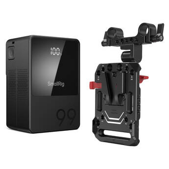 SmallRig VB99 Mini V-Mount Battery + 15mm Rod Clamp Kit (99Wh)