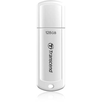 Transcend 128GB JetFlash 730 USB 3.1 Gen 1 Flash Drive (White)
