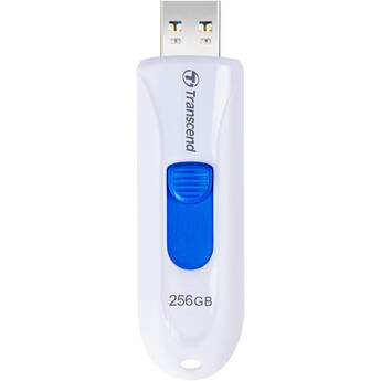 Transcend 256GB JetFlash 790 USB 3.2 Gen 2 Flash Drive (White)