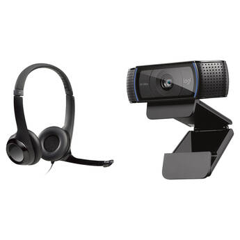 Logitech C920s HD Pro Webcam with USB Headset H390 Kit