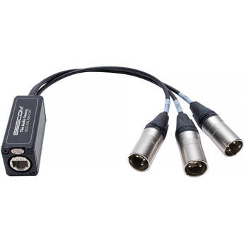 Sescom SES-3XLRM-CAT 3-Channel Balanced Cat 5/6/7 Audio Extender