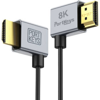 PORTKEYS 2.5mm Ultrathin HDMI Type A to Type A Cable (1')