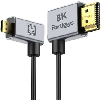 PORTKEYS 2.5mm Ultrathin HDMI Type A to Micro D Cable (3.2')