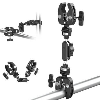 Neewer UA060 Double Super Clamp with Magic Arm & NATO Interface