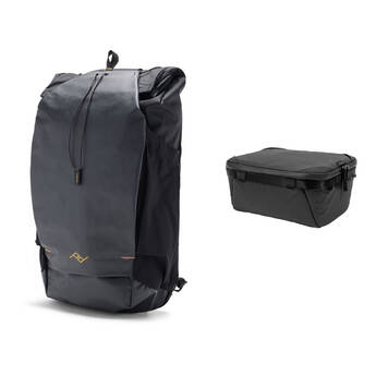Peak Design Outdoor Backpack and Small Camera Cube Kit (Black, 25L)