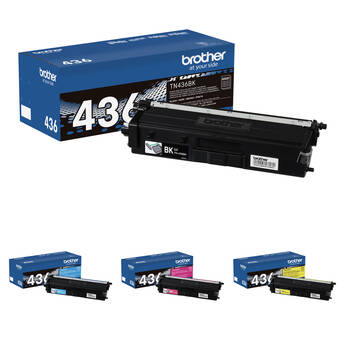 Brother TN436 4-Color Super High-Yield Toner Cartridge Kit