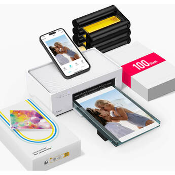 Liene Amber M100 4 x 6" Instant Photo Printer with Paper (100 Sheets)