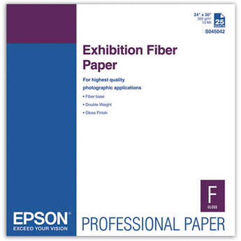 Epson Exhibition Fiber Paper (24 x 30", 25 Sheets)