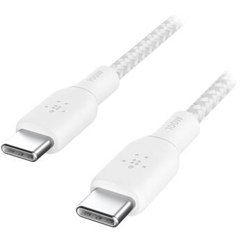 Belkin BoostCharge Braided USB-C Cable (6.6', White)