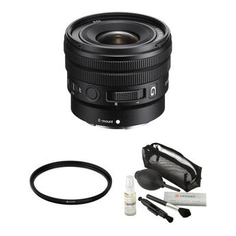 Sony E 10-20mm f/4 PZ G Lens and Filter Kit (E-Mount)