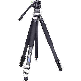 INNOREL GT254CF Portable Carbon Fiber Tripod & F10 Video Fluid Head Kit