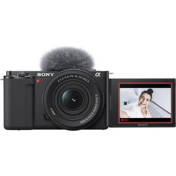 Sony ZV-E10 Mirrorless Camera with 16-50mm f/3.5-5.6 II Lens (Black)