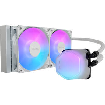 Cooler Master Elite Liquid 240 ARGB AIO Liquid CPU Cooler (White)