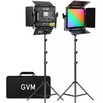 GVM 800D 6X 40W RGB LED Light Panel (2-Light Kit)