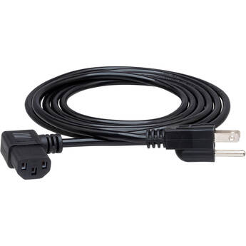 Hosa Technology PWC-141.5R 1.5' 3 Prong Male to Right Angle IEC Female Replacement Power Cord