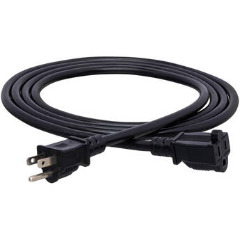 Hosa Technology Power Extension Cord (14 AWG, Black, 8')