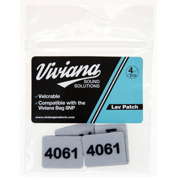 Viviana Lav Mic Patch for 8NP Bag and DPA 4061 (Beige, 4-Pack)