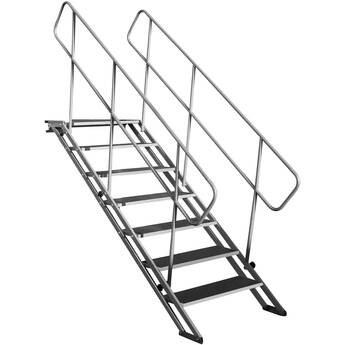 ProX StageQ 7-Step Foldable Stairs with Handrail (48")