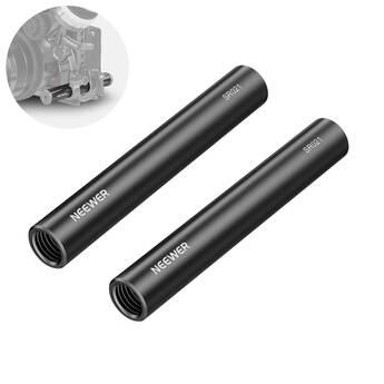 Neewer SR023 Aluminum 15mm Rod (12", Pair)