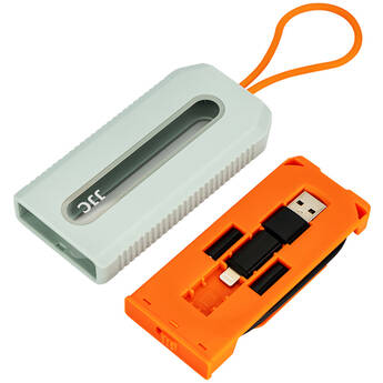 JJC MCK-CS1 Multi-Functional Data Cable Set with Storage Case (Gray/Orange)