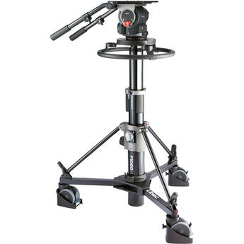 Libec QD-10PD Pedestal System with QH1 Head, P1000 Pedestal Column & DL-15B Dolly