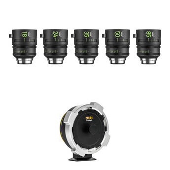 NiSi AUREUS PRIME T1.4 Cinema 5-Lens Kit (ARRI PL, Sony E)