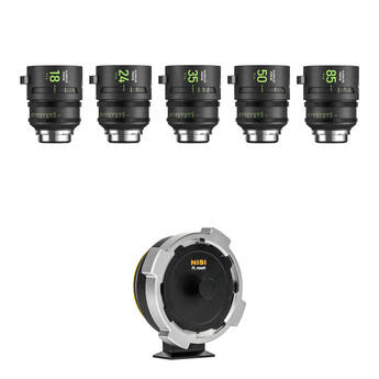 NiSi AUREUS PRIME T1.4 Cinema 5-Lens Kit (ARRI PL, Canon RF)