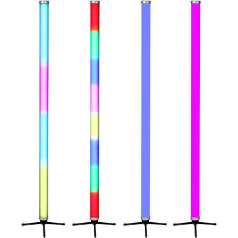 JMAZ Electro T4 RGBW Outdoor Battery Powered LED Tube Light (4', 4-Light Kit)