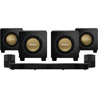 Nakamichi DRAGON Dolby Atmos Home Surround Sound System with Quad 12" Subwoofers