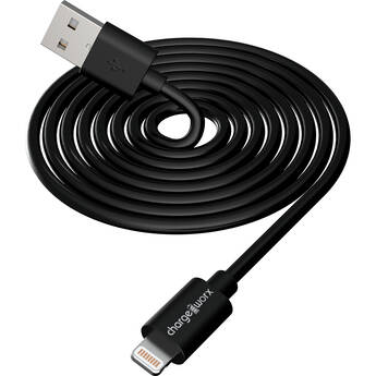 ChargeWorx Lightning to USB-A Sync and Charge Cable (3', Black)