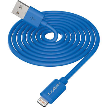 ChargeWorx Lightning to USB-A Sync and Charge Cable (3', Blue)
