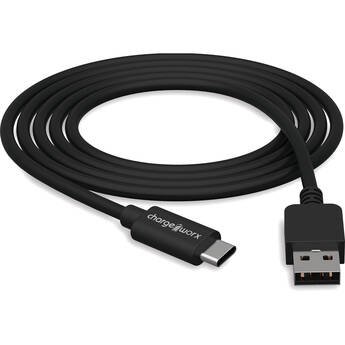 ChargeWorx USB-C to USB-A Sync and Charge Cable (3', Black)