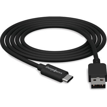 ChargeWorx USB-C to USB-A Sync and Charge Cable (6', Black)