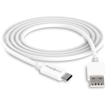 ChargeWorx USB-C to USB-A Sync and Charge Cable (10', White)