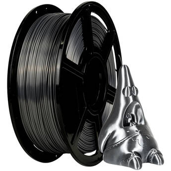 FlashForge 1.75mm PLA Silk Filament (2.2 lb, Metal Gray)