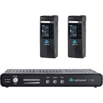 Lightspeed T25-CC Amplifier Wireless Audio Hub with Two CMT Clearmike Microphones