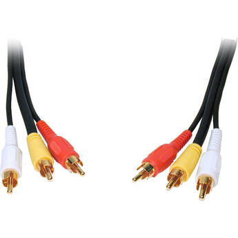 Comprehensive Standard Series 3RCA Composite Audio/Video Cable (35')