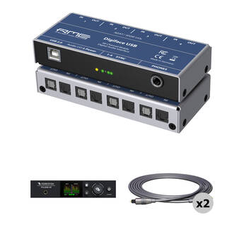 RME Digiface USB 66-Channel ADAT to USB Optical Audio Interface with I/O Expansion Kit
