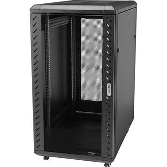 StarTech 22 RU 33" Knock-Down Server Rack Cabinet with Casters