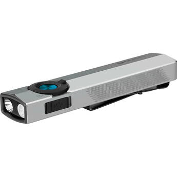 Olight ArkPro Rechargeable Flashlight (Cool White Beam, Silver Graphite)