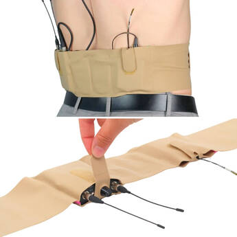 Remote Audio URSA Straps Live Strap - Double Pouch (Medium, Beige)