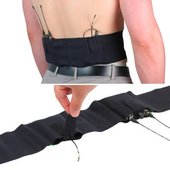 Remote Audio URSA Straps Live Strap - Double Pouch (Medium, Black)